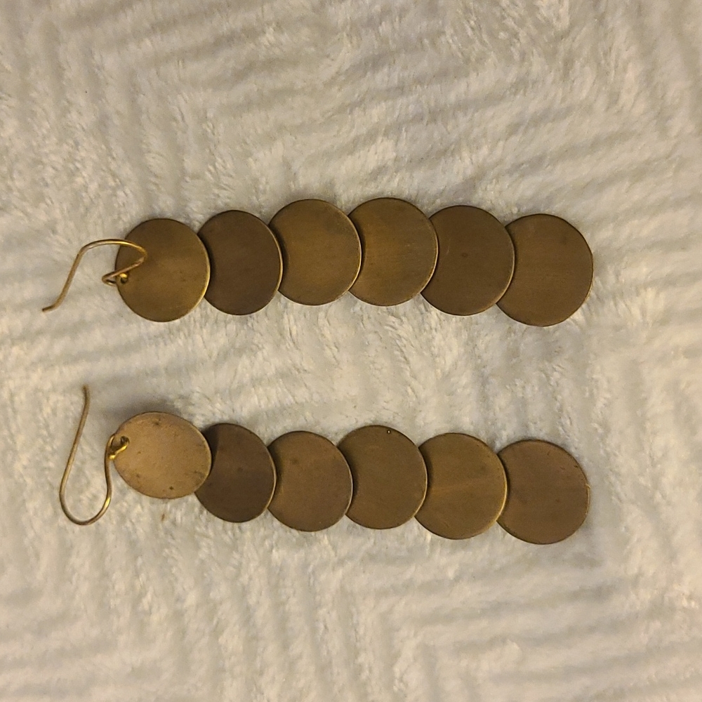 Noonday gold disc earrings